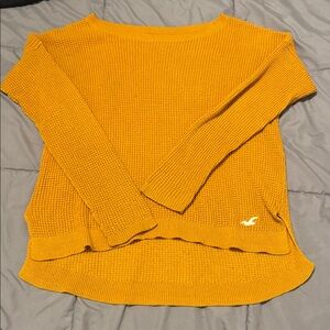 Mustard Yellow Hollister Knit sweater (M)
